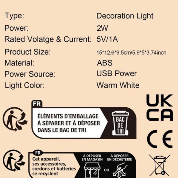 LED Acrylic Writing Board Calendar - USB Desk Lamp & Night Light | Multifunction - Picture 8 of 8